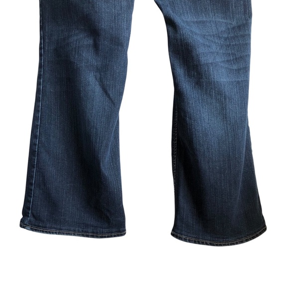 Silver Jeans Suki Size 34 HEMMED Dark Wash Flare Denim - Picture 6 of 13